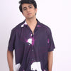 Violet Ink Splash Shirt