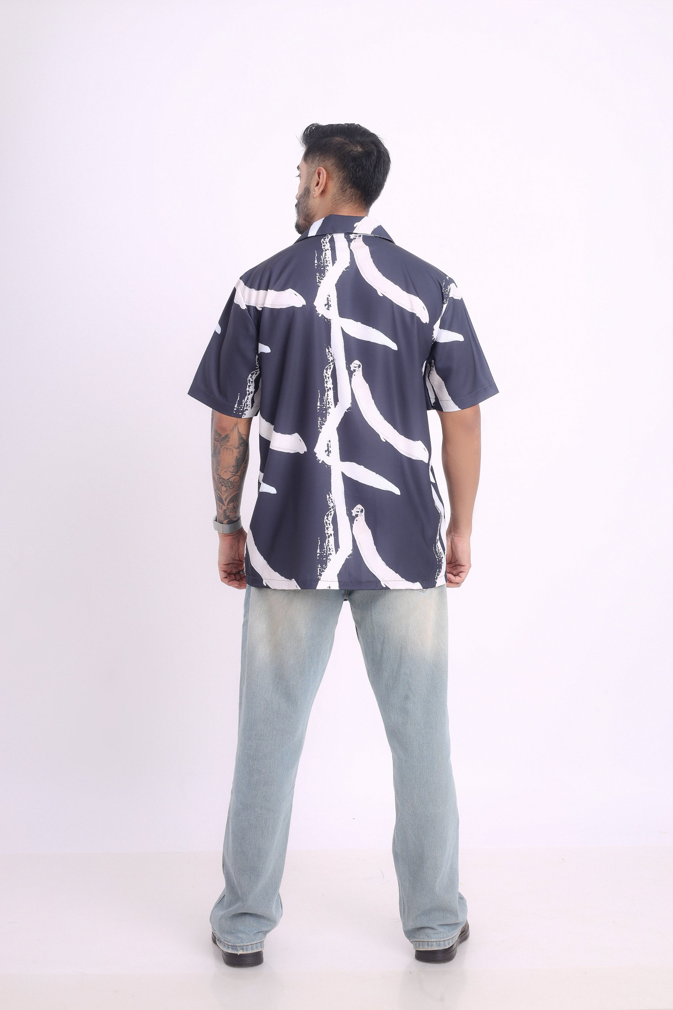 BRUSHSTROKE NOIR SHIRT