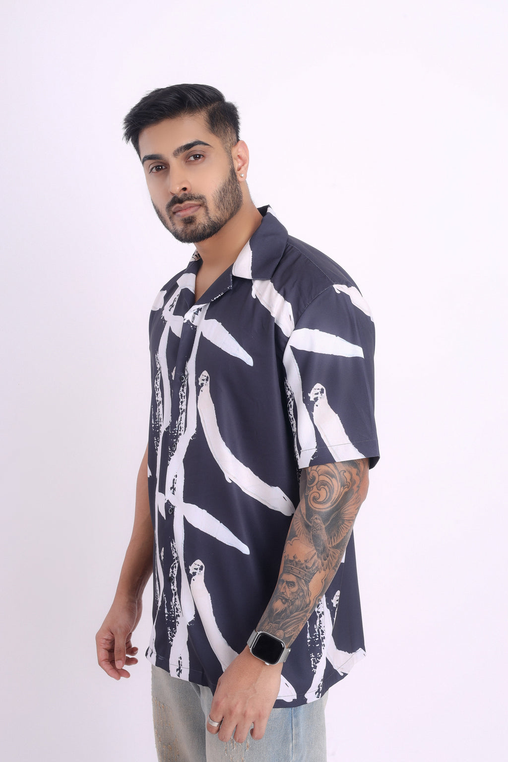 BRUSHSTROKE NOIR SHIRT