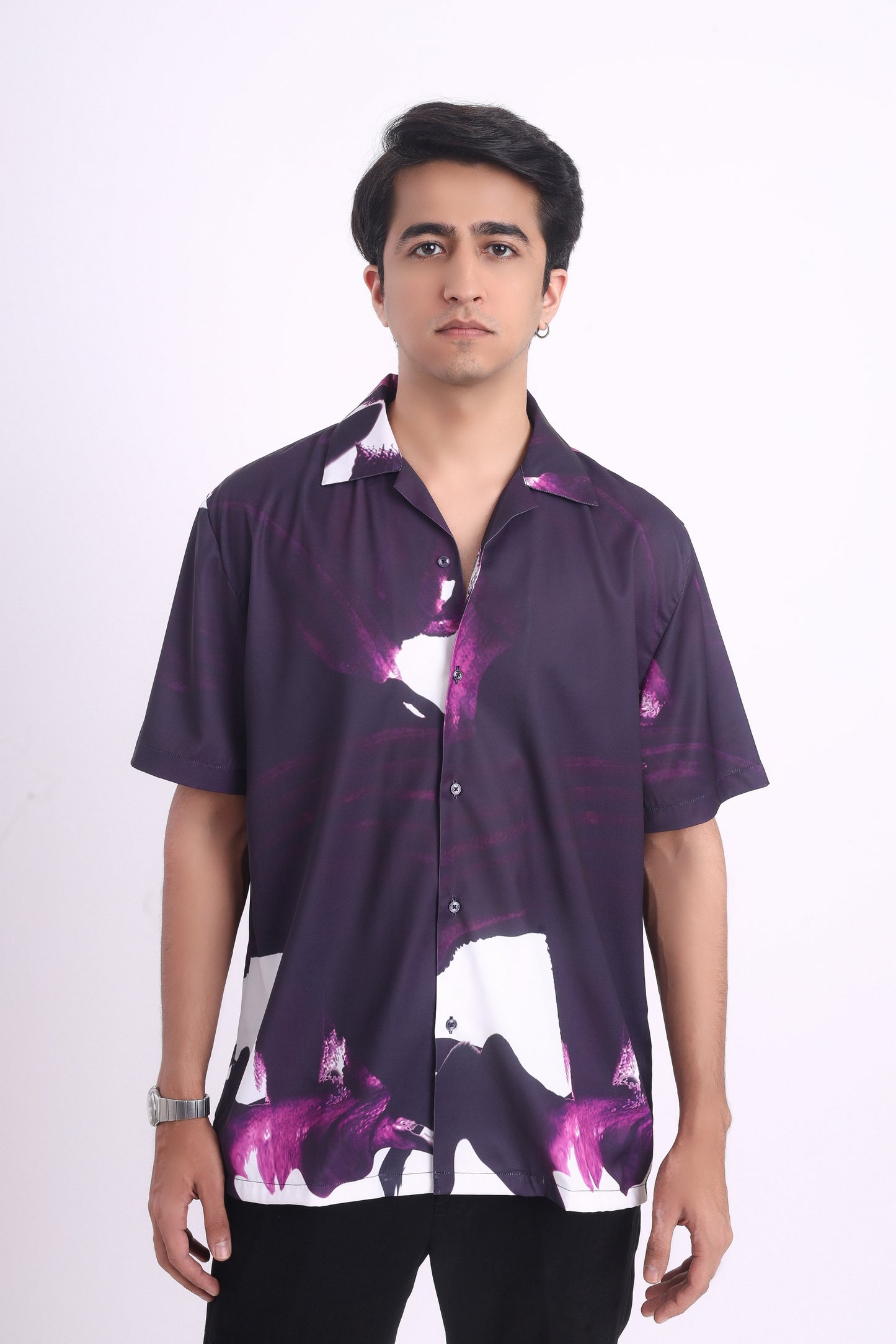 Violet Ink Splash Shirt