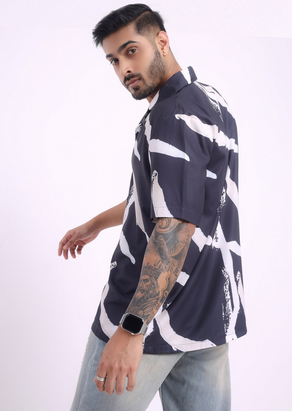 BRUSHSTROKE NOIR SHIRT