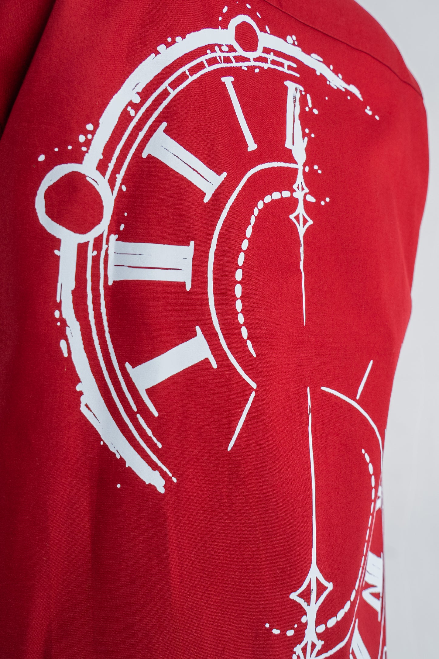 Crimson Red Cotton Shirt