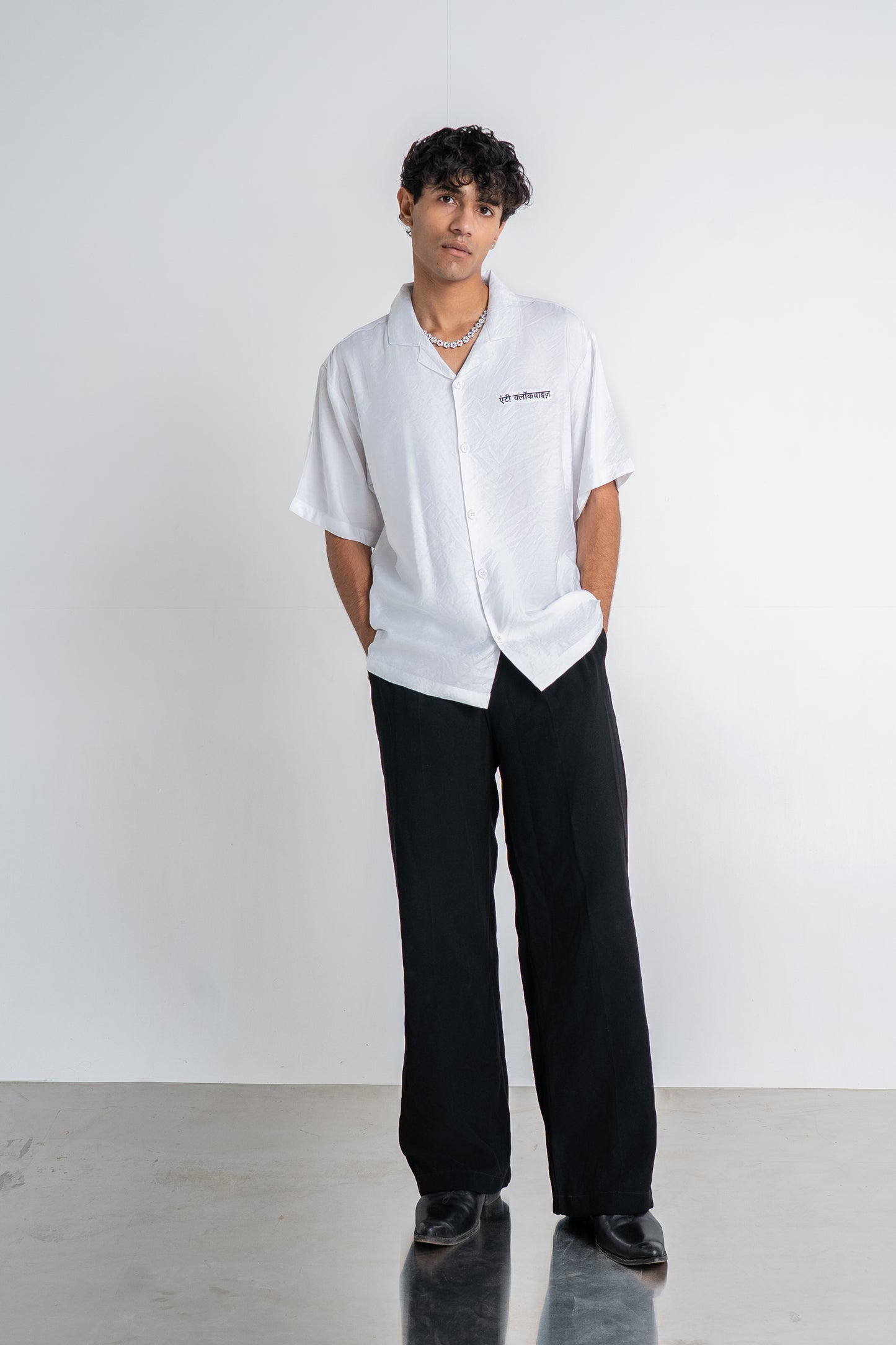 White Paper Crushed Shirt