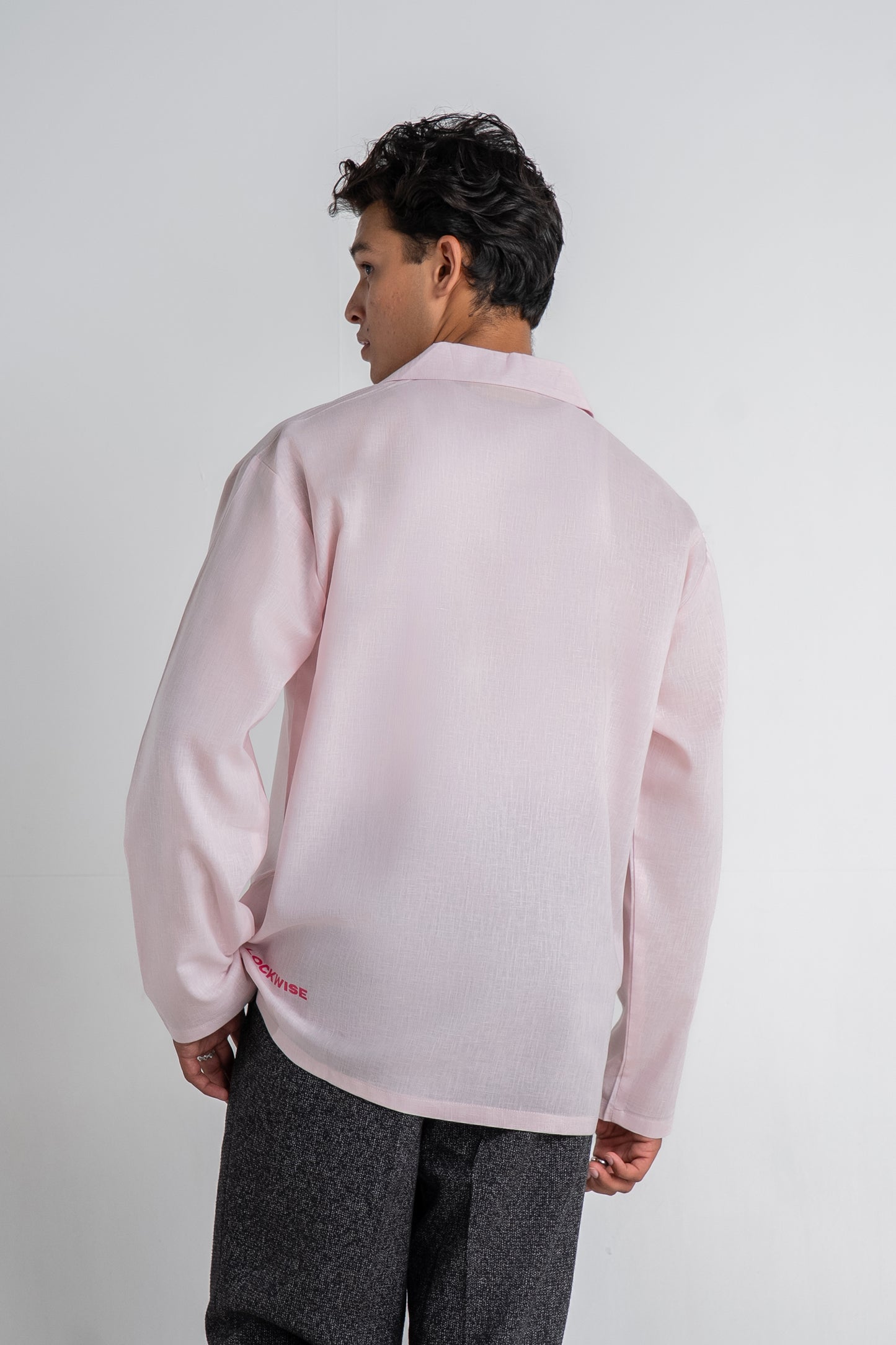 Baby Pink Linen Shirt