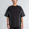 Piping Black T-shirt