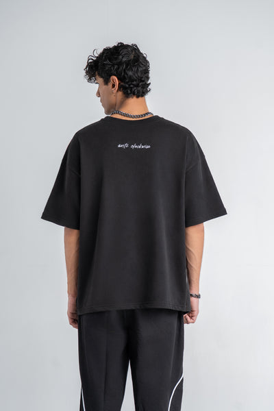Piping Black T-shirt