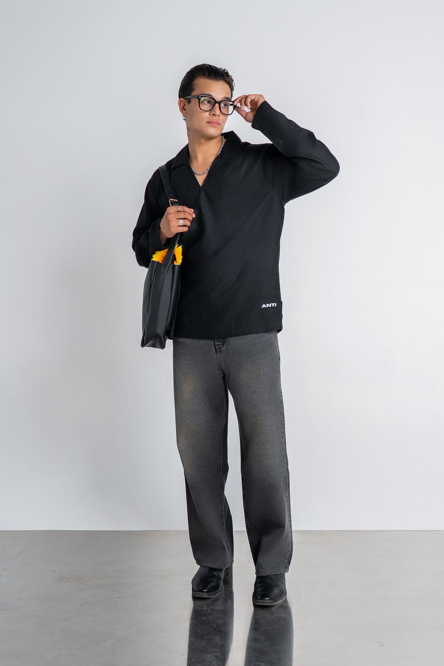 Black linen Shirt