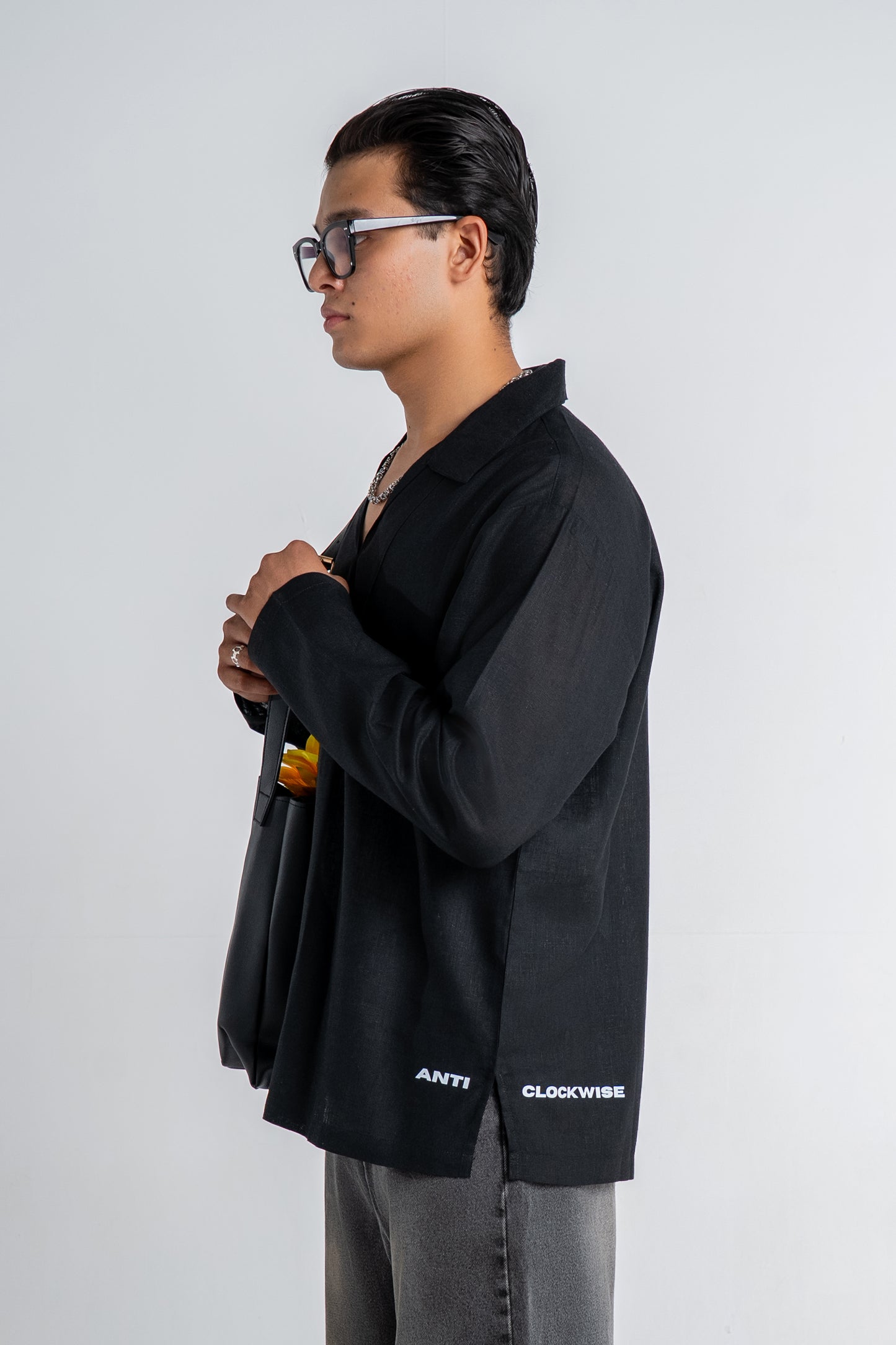 Black linen Shirt