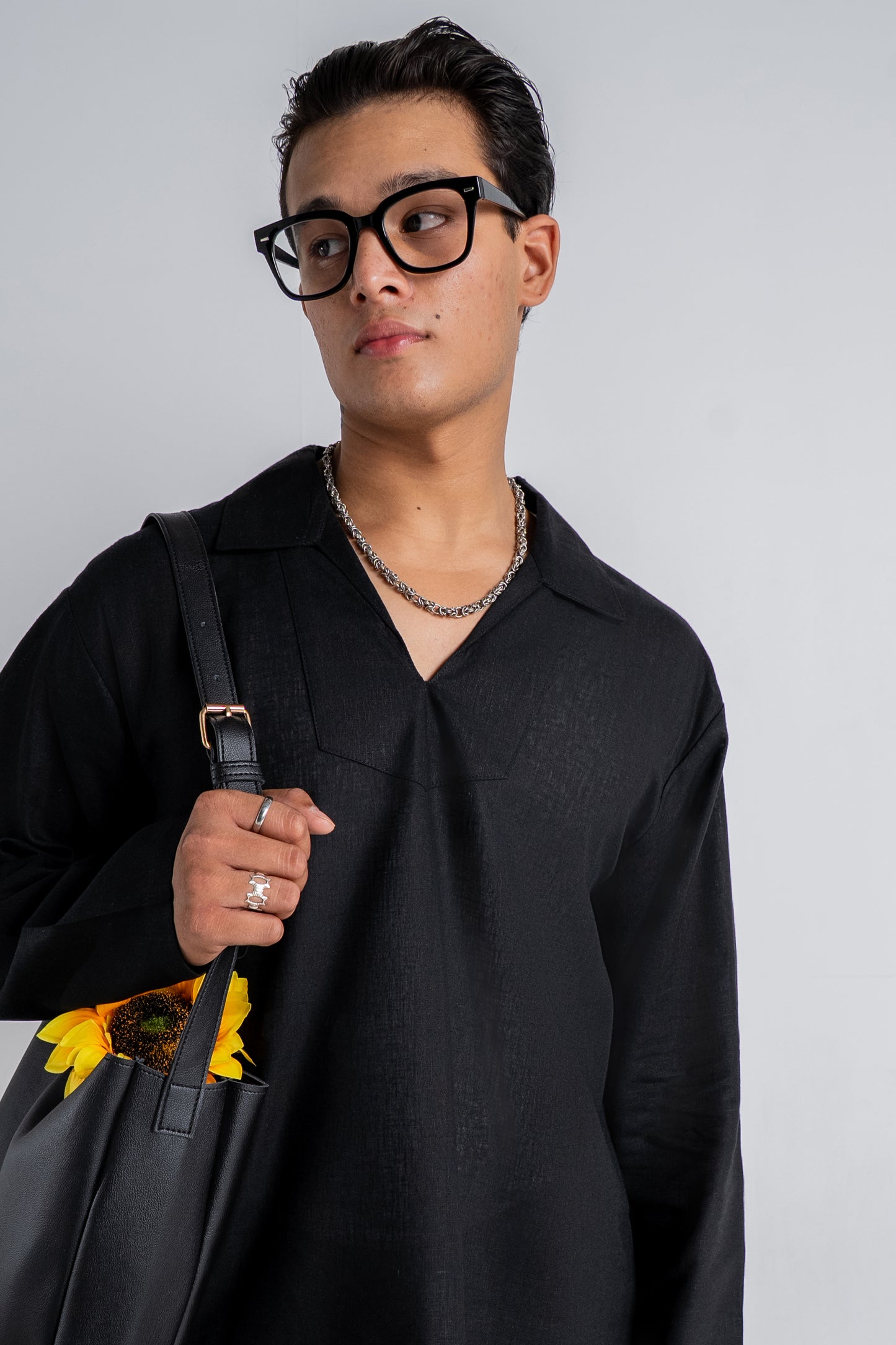 Black linen Shirt
