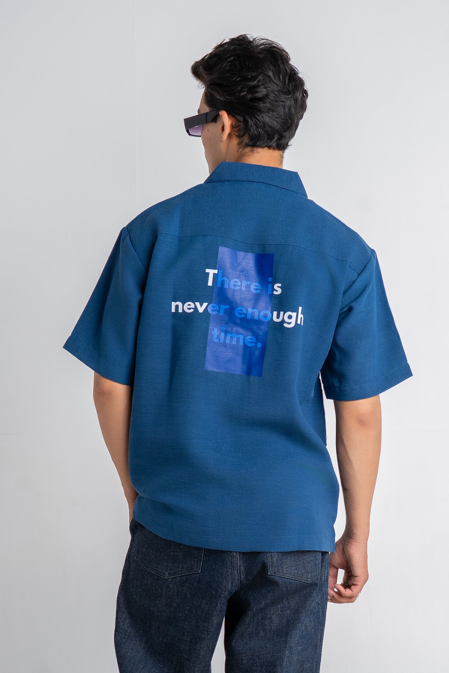 Cobalt Blue Cotton Shirt