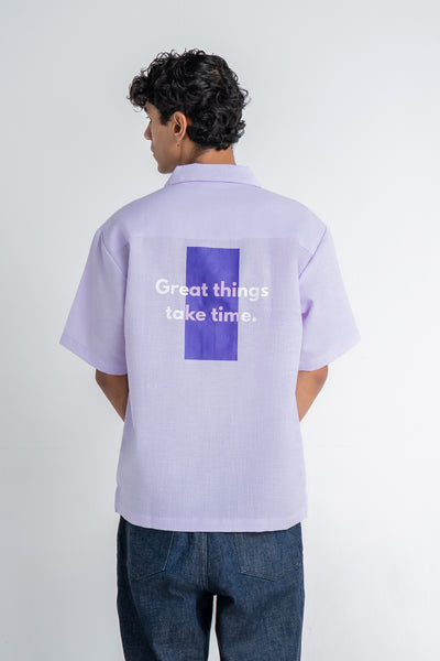 Lavender Cotton Shirt