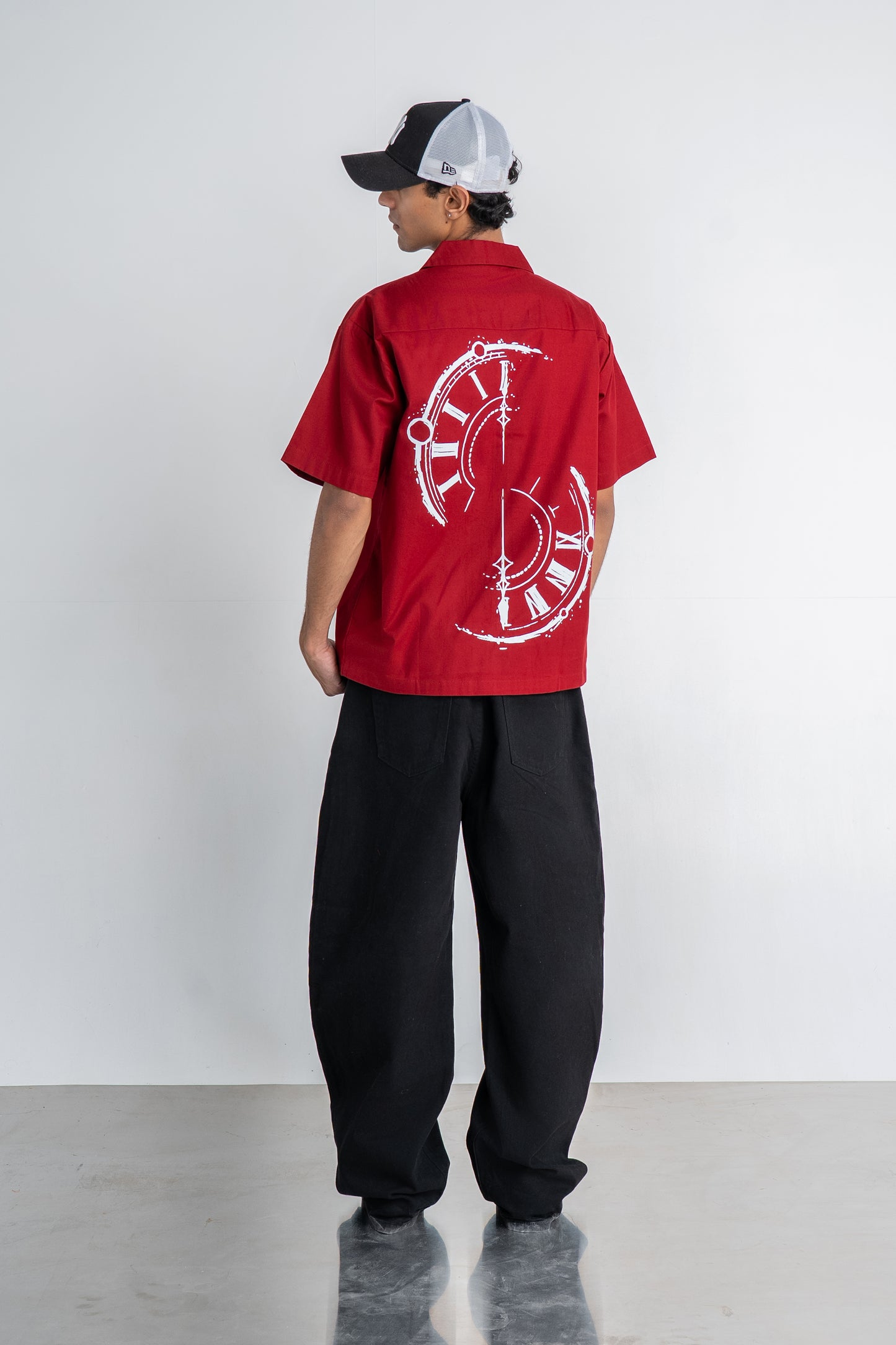 Crimson Red Cotton Shirt