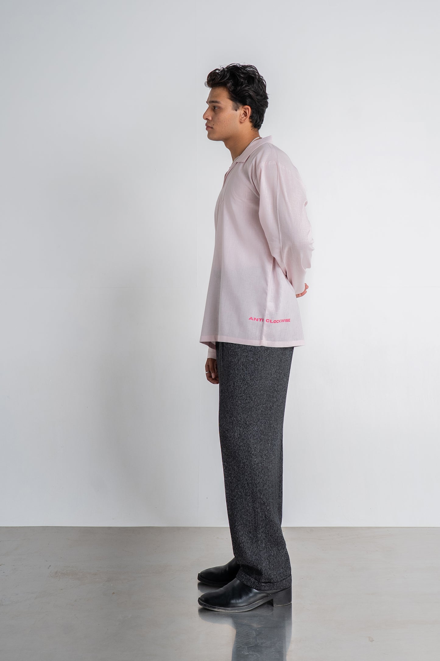 Baby Pink Linen Shirt