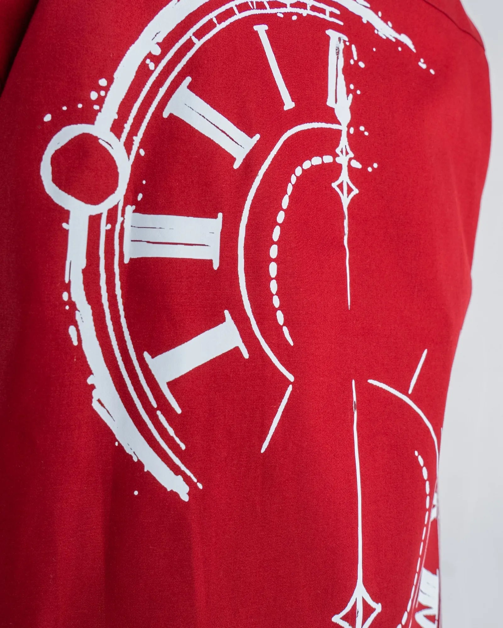 Crimson Red Cotton Shirt