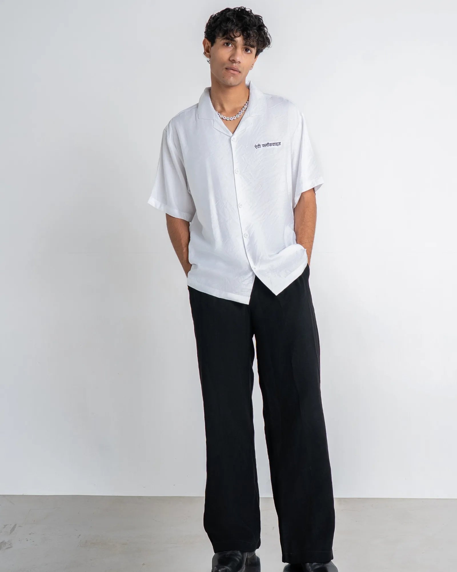 White Paper Crushed Shirt