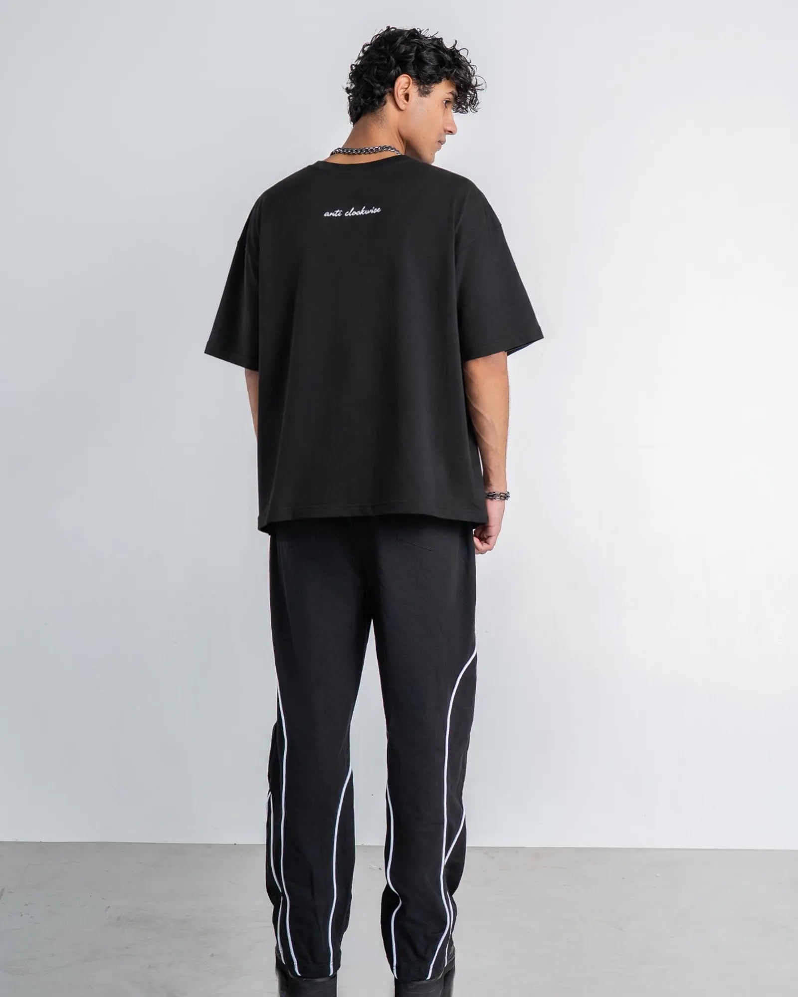 Piping Black T-shirt