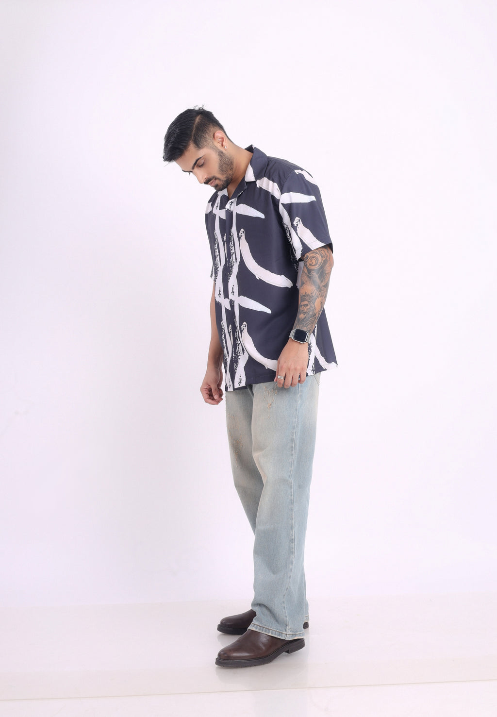 BRUSHSTROKE NOIR SHIRT
