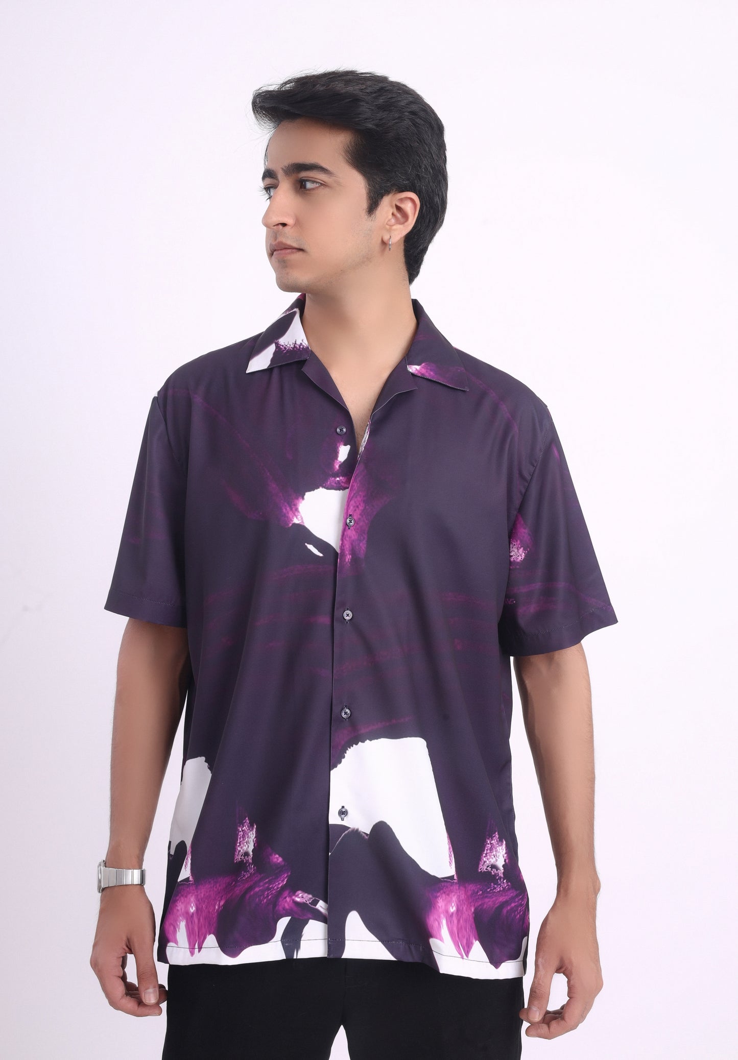 Violet Ink Splash Shirt