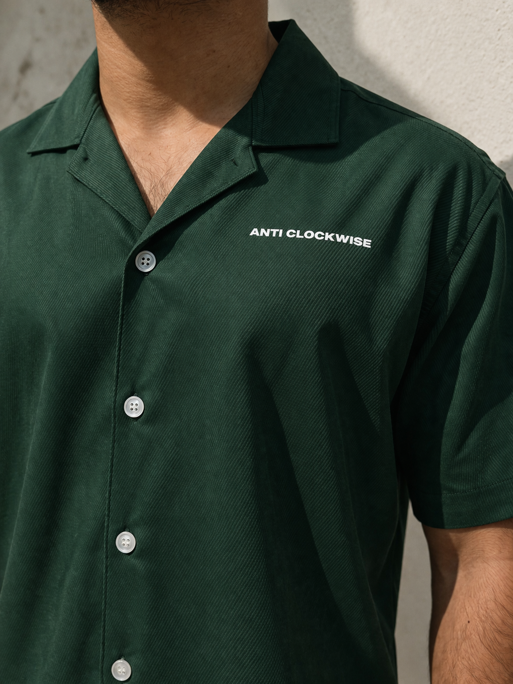 FOREST GREEN DENIM SHIRT