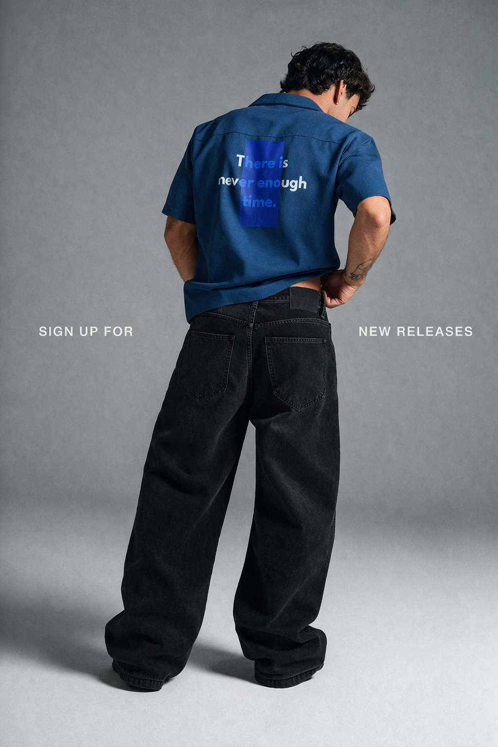 COBALT BLUE COTTON SHIRT