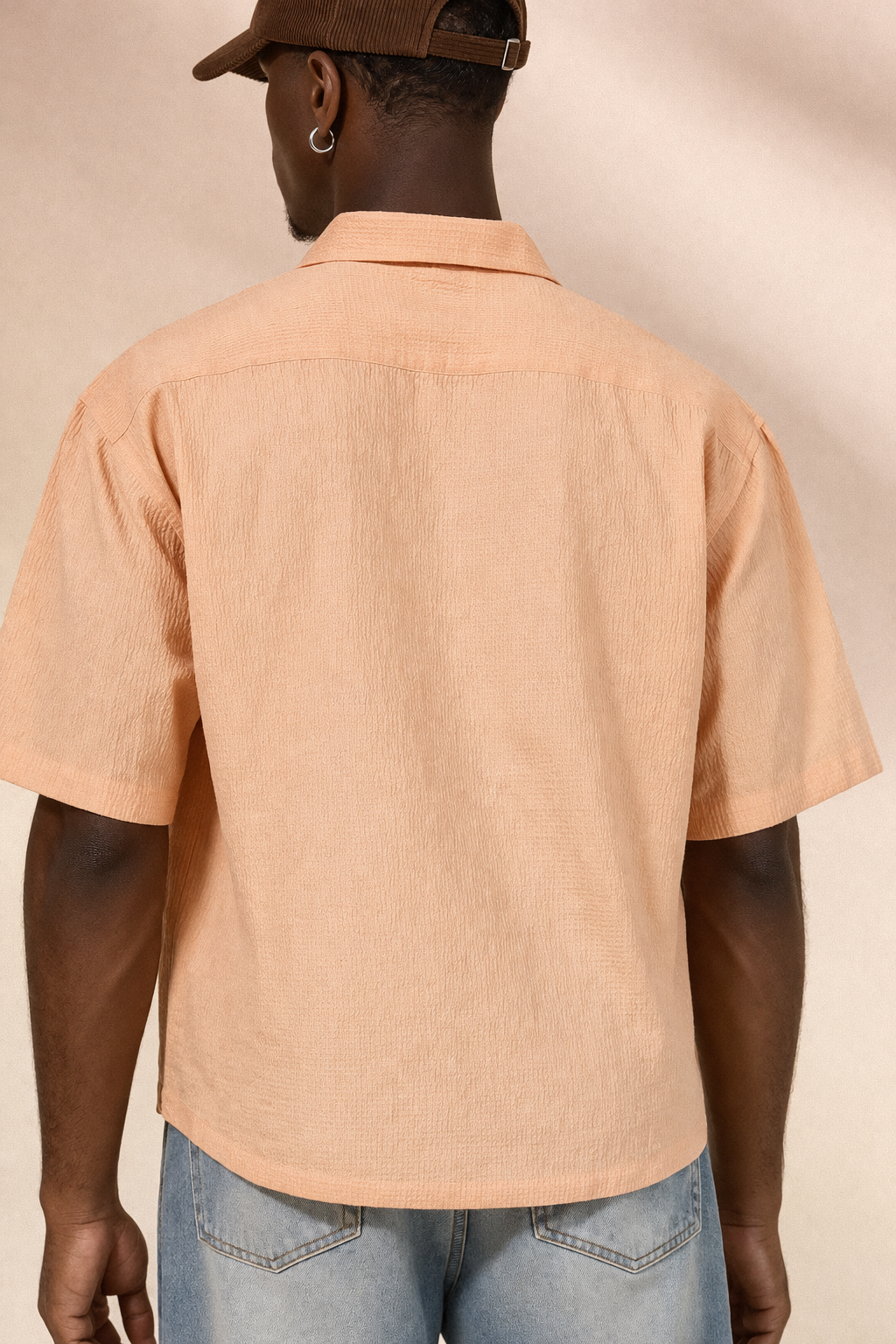CORAL PEACH BOXBO SHIRT
