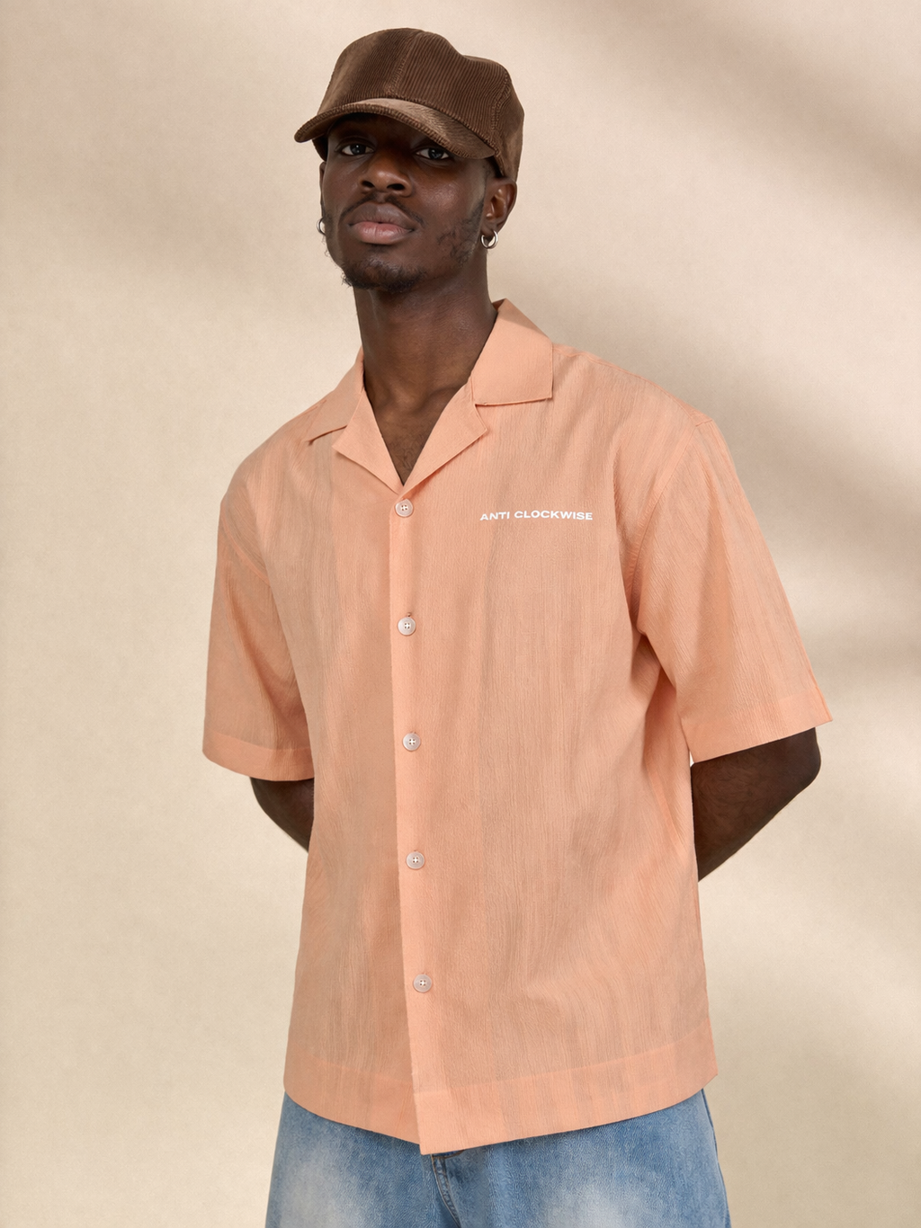 CORAL PEACH BOXBO SHIRT