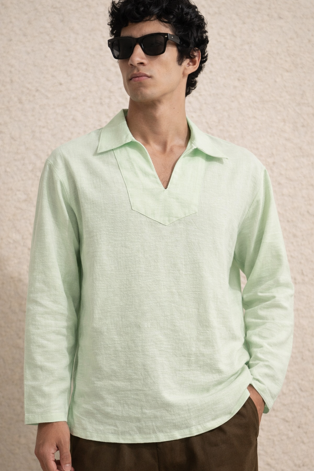 SAGE GREEN T - SHIRT