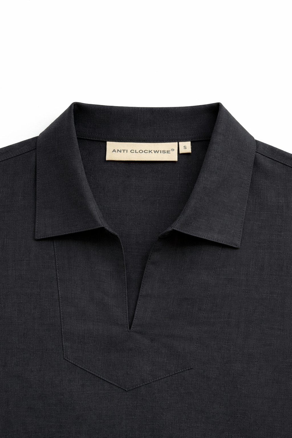 BLACK LINEN SHIRT