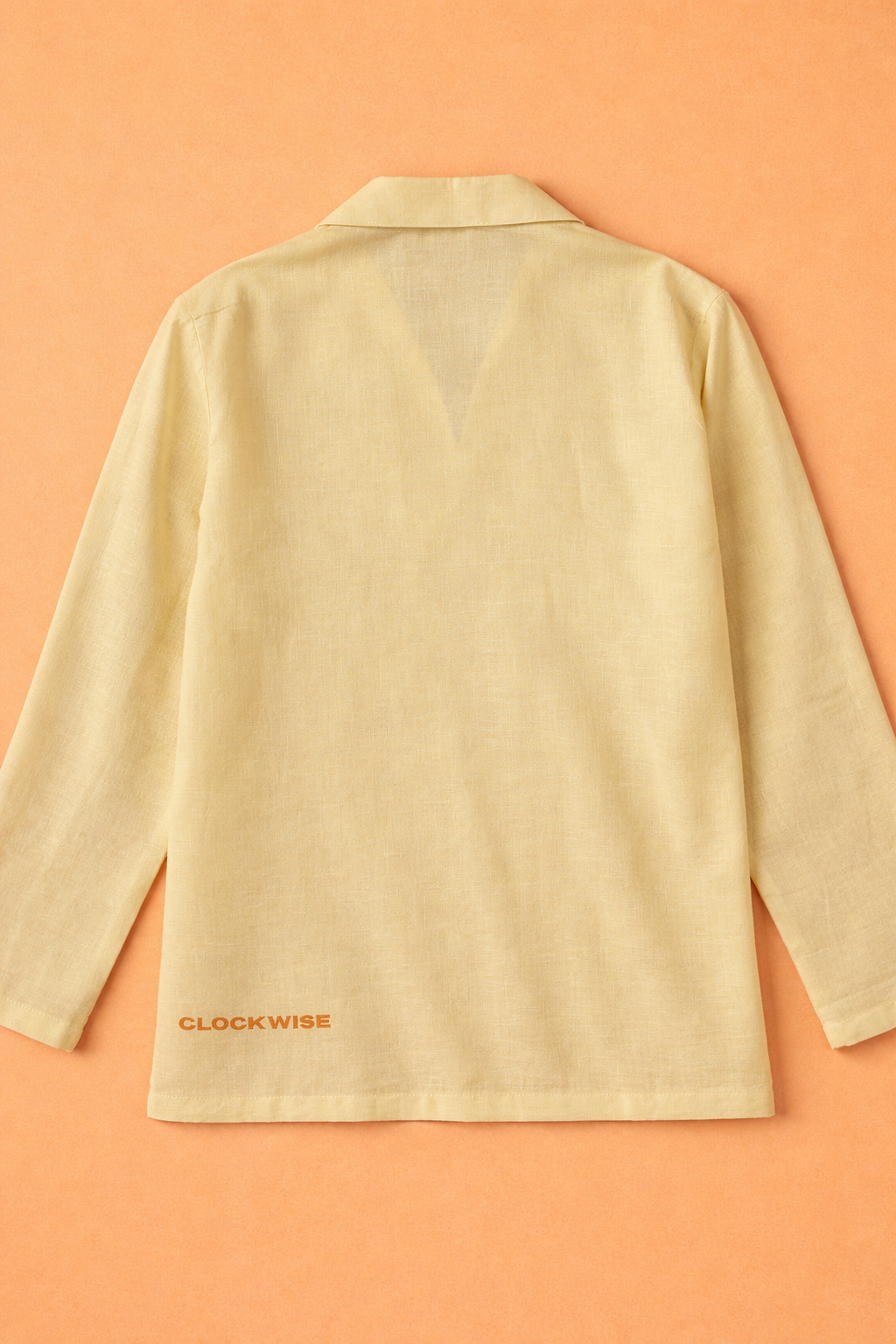 LEMON YELLOW LINEN T - SHIRT