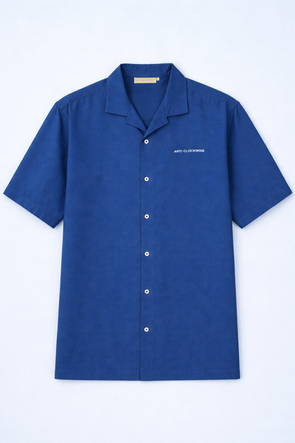 COBALT BLUE COTTON SHIRT