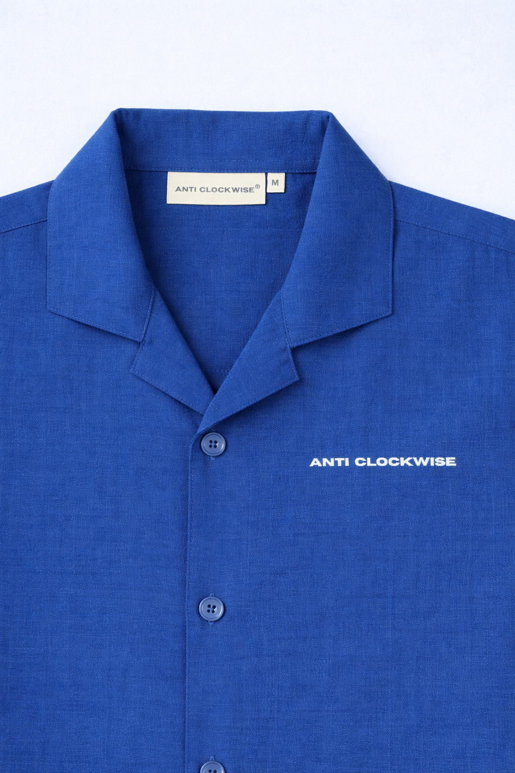 COBALT BLUE COTTON SHIRT