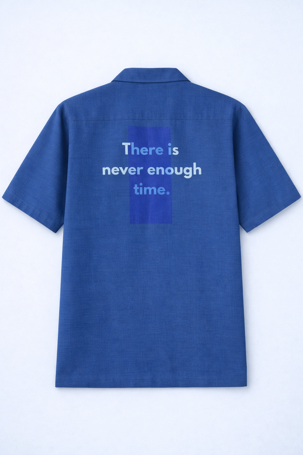 COBALT BLUE COTTON SHIRT